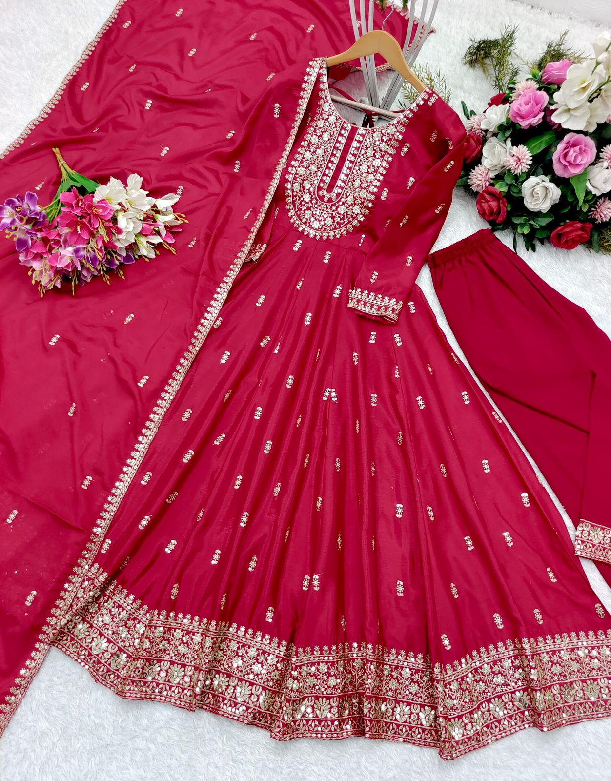 Bridal Red Anarkali Suit