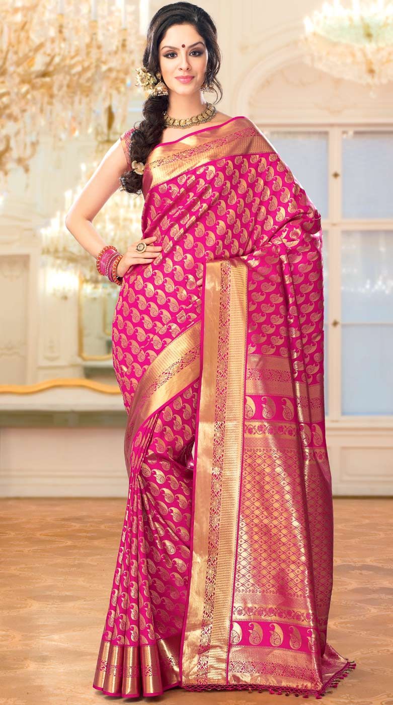 Brocade Border South Silk Saree