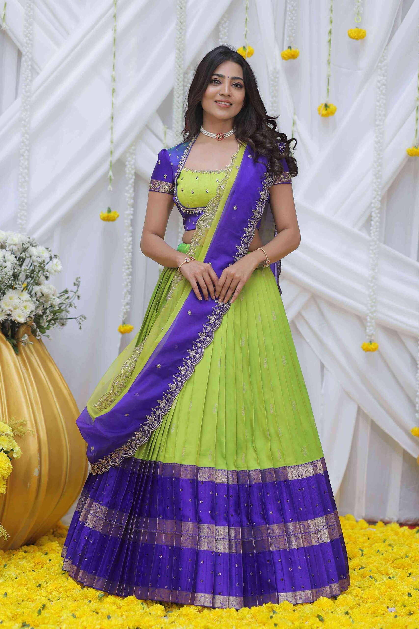 Designer Half-and-Half Saree