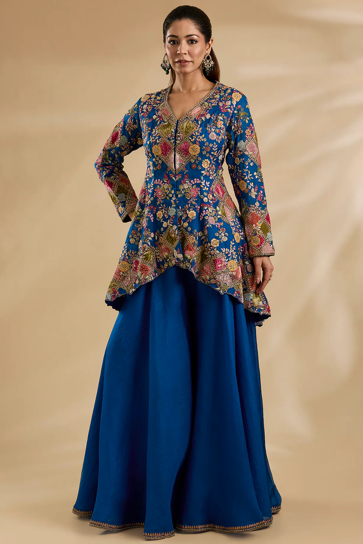 Designer Peplum Style Suit