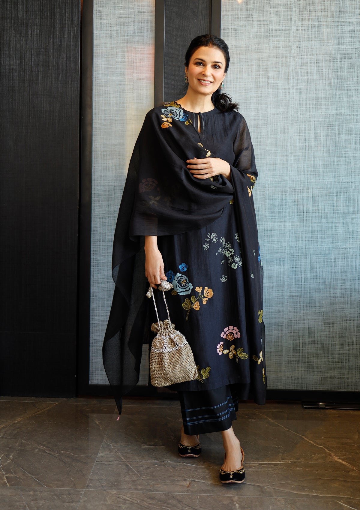 Designer Shimmer Suit Set