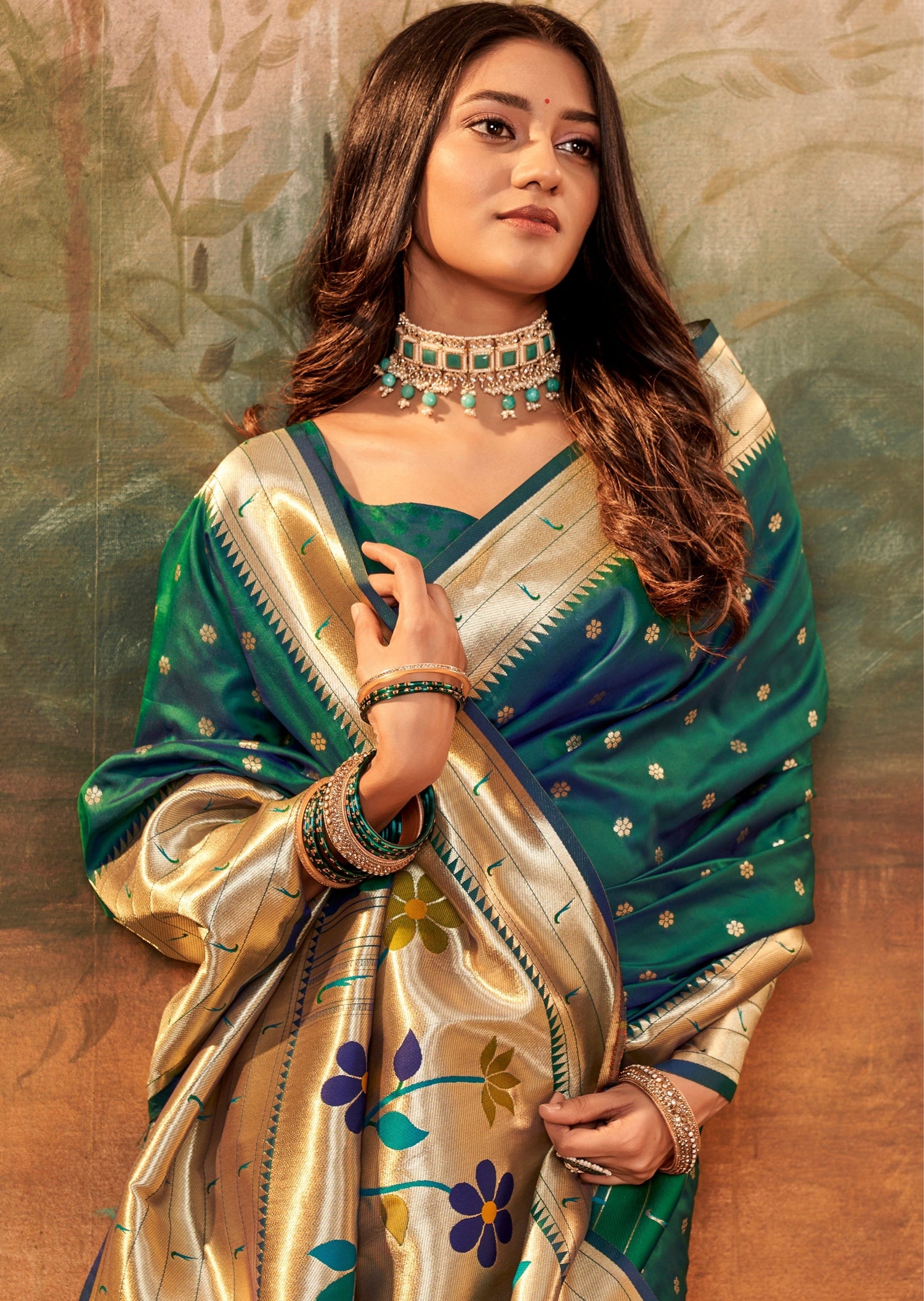 Hand-Woven Tussar Bridal Set