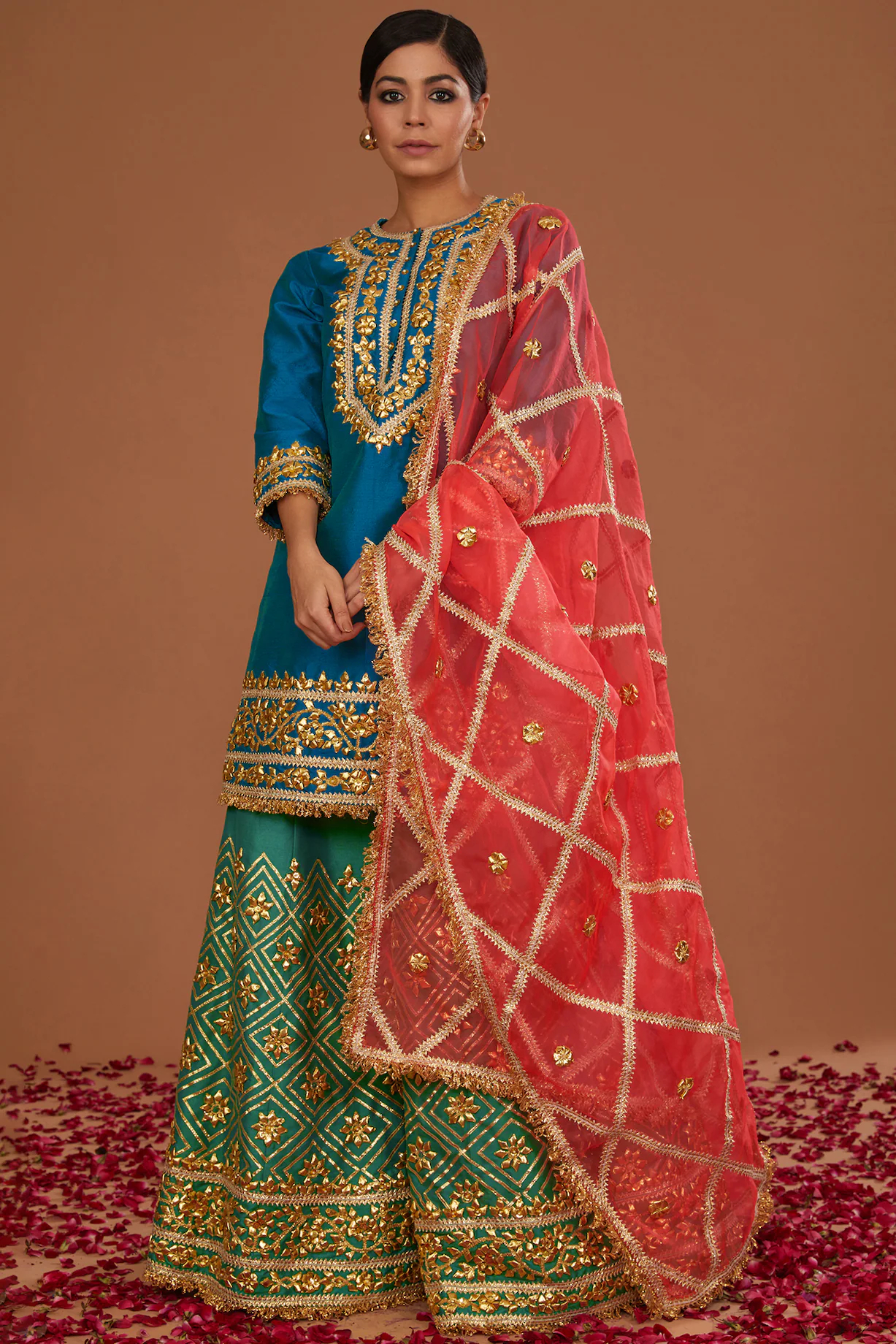 Heavy Gota Work Sharara