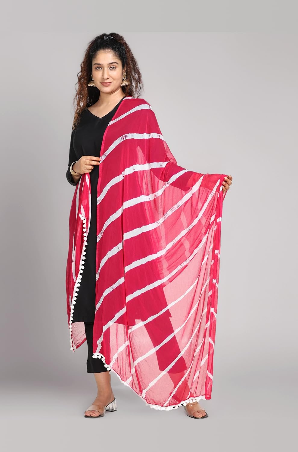 Leheriya Print Georgette Dupatta